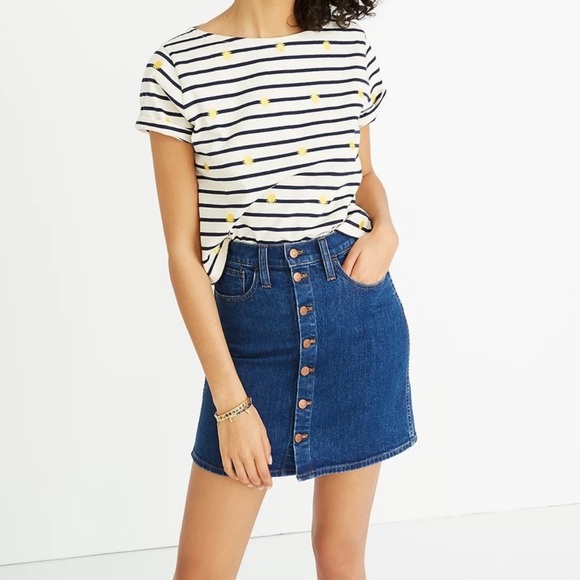 Madewell Dresses & Skirts - Madewell button up jeans skirt